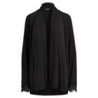 Ralph Lauren Jersey Open-front Cardigan Polo Black