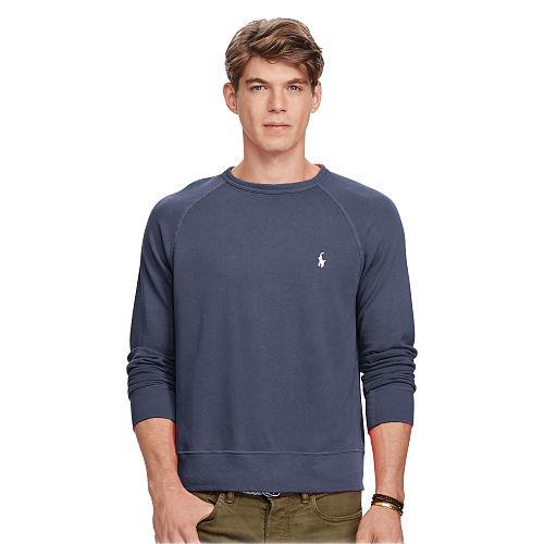 Polo Ralph Lauren Cotton Spa Terry Sweatshirt Aviator Navy