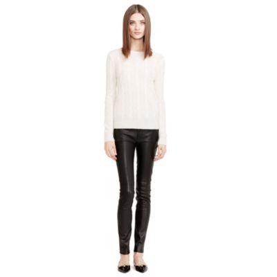 Ralph Lauren Cable-knit Cashmere Sweater Cream