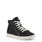 Ralph Lauren Nappa Leather High-top Sneaker Black