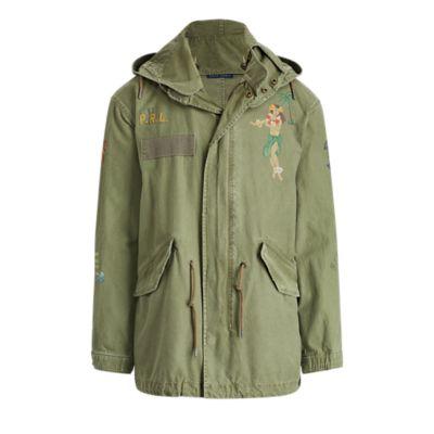 Ralph Lauren Souvenir Cotton Twill Parka Mountain Green