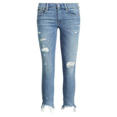 Ralph Lauren Tompkins Skinny Crop Jean Light Indigo