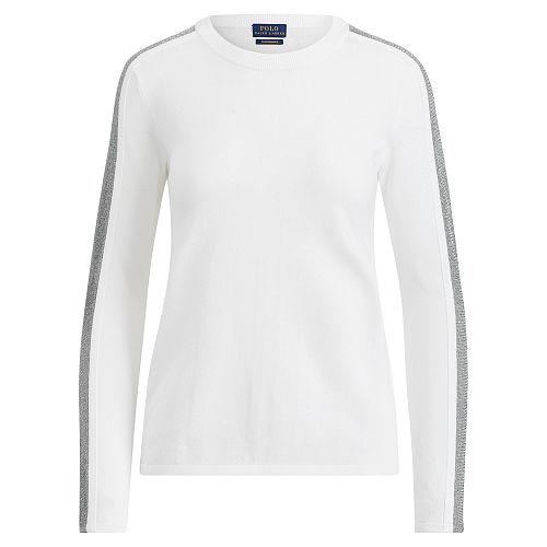 Polo Ralph Lauren Metallic-stripe Cotton Top