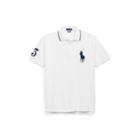 Ralph Lauren Slim Fit Mesh Polo Shirt White