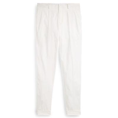 Ralph Lauren Gregory Wool Gabardine Trouser Cream