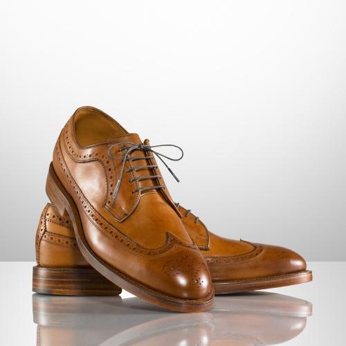 Ralph Lauren Sanderson Burnished Wingtip