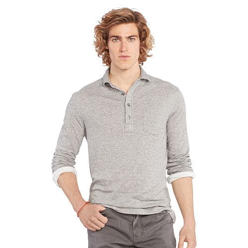 Polo Ralph Lauren Cotton-blend Jersey Popover Heather/chic Cream