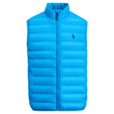 Ralph Lauren Packable Taffeta Down Vest Track Blue
