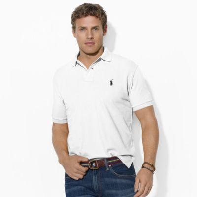 Ralph Lauren Men's Cotton Mesh Polo Shirt White 2x Big