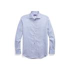 Ralph Lauren Striped Cotton-linen Shirt Blue And White