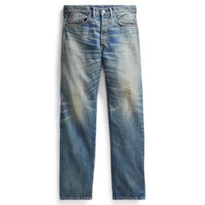Ralph Lauren Straight Fit Selvedge Jean Midland Wash 3