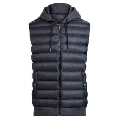 Ralph Lauren Down-panel Double-knit Vest Windsor Heather 1x Big