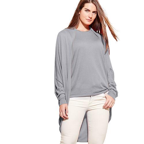 Ralph Lauren Lauren Woman Silk-blend Cardigan Concrete Heather