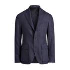 Ralph Lauren Morgan Linen Suit Jacket Dark Navy And Black