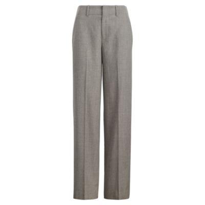 Ralph Lauren Wool Flannel High-rise Pant Fawn Grey