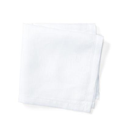 Ralph Lauren Irish Linen Pocket Square White