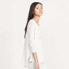 Ralph Lauren Lauren Knit Cotton-blend Top Ivory