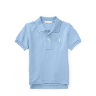 Ralph Lauren Cotton Mesh Polo Shirt Austin Blue 24m