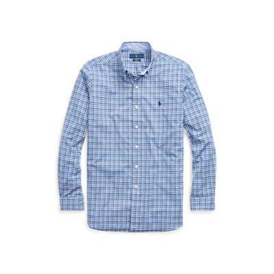 Ralph Lauren Classic Fit Gingham Shirt Multi Blue/white 1x Big