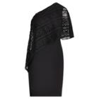 Ralph Lauren Overlay One-shoulder Dress Black