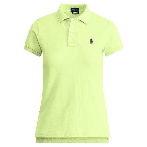 Polo Ralph Lauren Skinny Fit Cotton Mesh Polo Hampton Lime