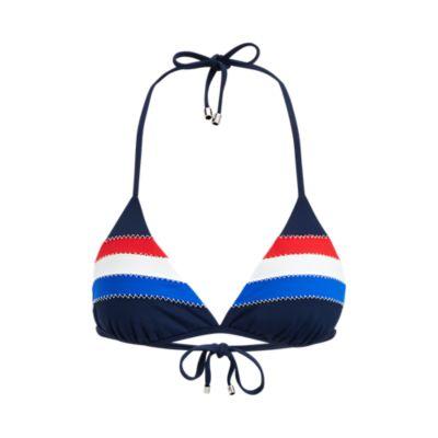Ralph Lauren Striped Triangle Bikini Top Multi