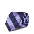 Ralph Lauren Striped Silk Repp Narrow Tie Navy/lavender