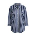 Ralph Lauren Striped Cotton Sleep Shirt Bluestp