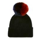 Ralph Lauren Faux-fur Pom-pom Hat Dark Wine/navy/burgdy