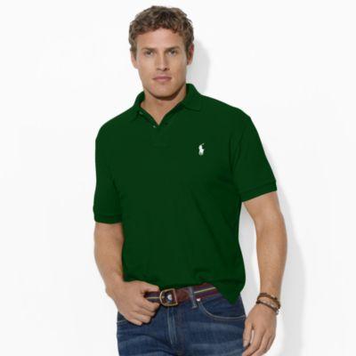 Ralph Lauren Men's Cotton Mesh Polo Shirt Northwest Pine Xl Tall