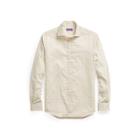 Ralph Lauren Tattersall Twill Shirt Cream And Grey