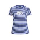 Ralph Lauren Monogram Striped T-shirt Sapphire/soft White