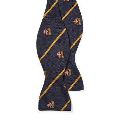 Ralph Lauren Silk Twill Club Bow Tie Navy/gold