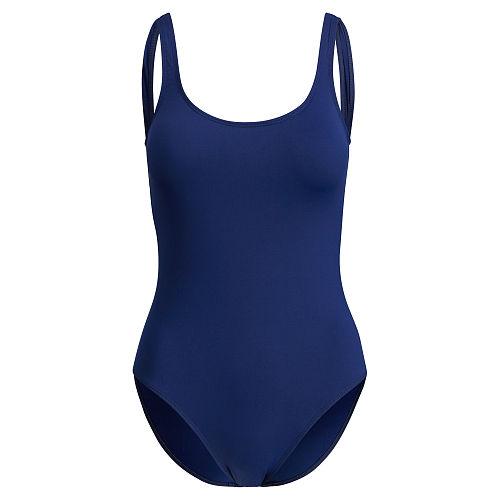 Ralph Lauren Lauren Shaping One-piece Swimsuit Marine Navy