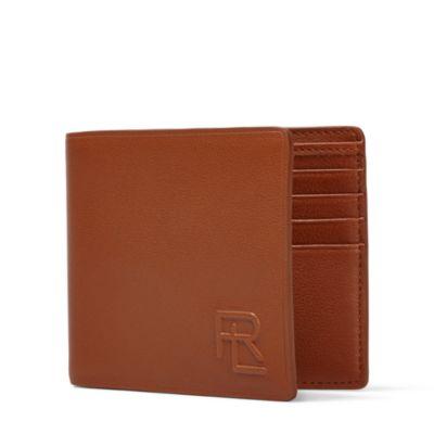 Ralph Lauren Leather Soft Gents Billfold Rl Gold