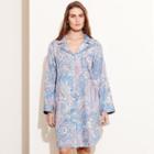 Ralph Lauren Lauren Woman Paisley Cotton His Shirt Blue Paisley