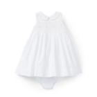 Ralph Lauren Seersucker Dress & Bloomer White 9m