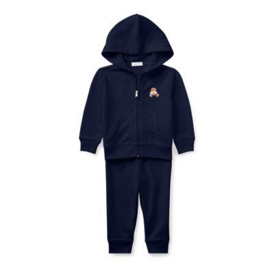 Ralph Lauren Polo Bear Hoodie & Pant Set French Navy 3m