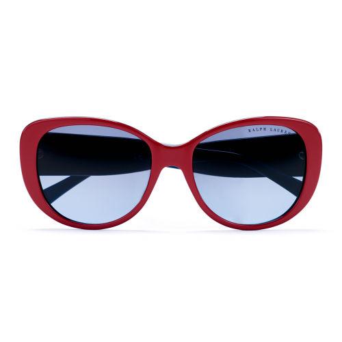 Ralph Lauren Oversized Spectator Sunglasses Red