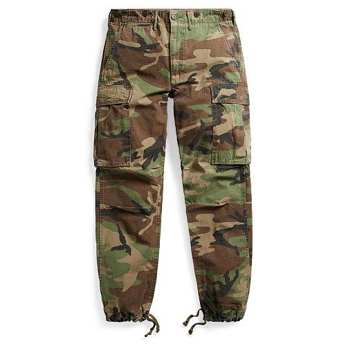 Ralph Lauren Rrl Camo Cotton Cargo Pant