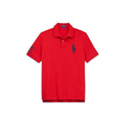 Ralph Lauren Classic Fit Mesh Polo Shirt Martin Red