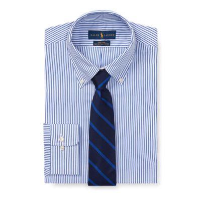 Ralph Lauren Custom Fit Striped Shirt Dodger Blue/white