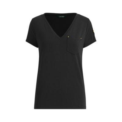 Ralph Lauren Patch Jersey T-shirt Polo Black