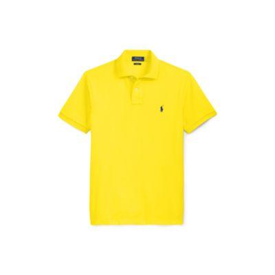 Ralph Lauren Slim Fit Mesh Polo Shirt Beach Lemon