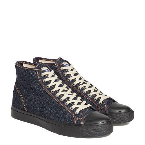 Ralph Lauren Rrl Mayport Denim Sneaker True Indigo