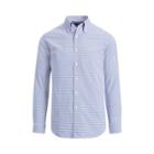 Ralph Lauren Plaid Performance Twill Shirt 2212a Blue/rose Multi