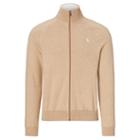 Polo Ralph Lauren Cotton Full-zip Sweater New Camel Melange