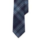 Ralph Lauren Plaid Cotton-cashmere Tie Blue Multi