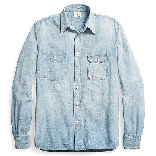 Ralph Lauren Rrl Cotton Chambray Workshirt