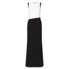 Ralph Lauren Color-blocked Gown Black/lauren White